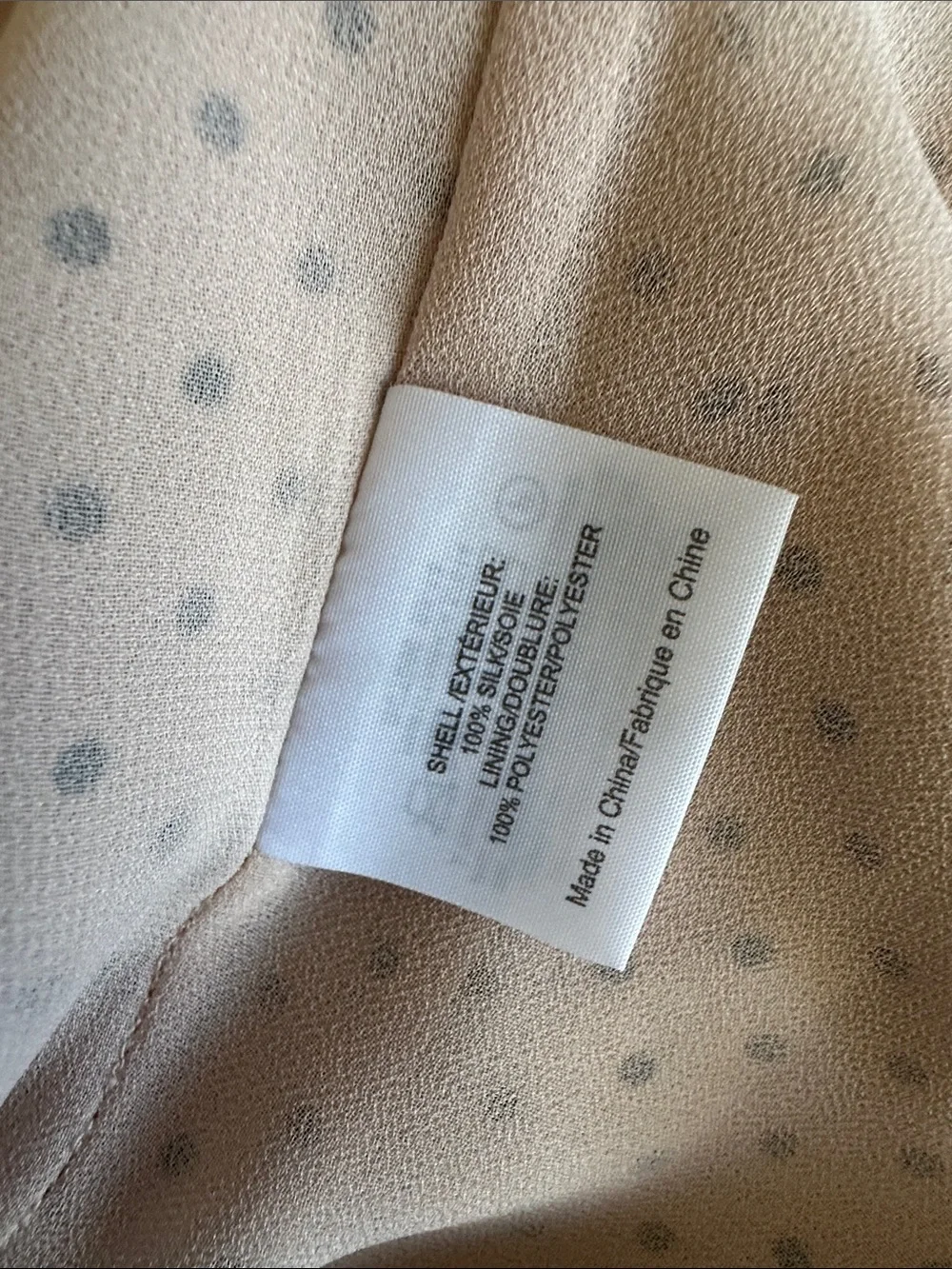 Tory Burch Cream Polka Dot Sleeveless Shell